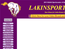 Tablet Screenshot of lakinsports.com
